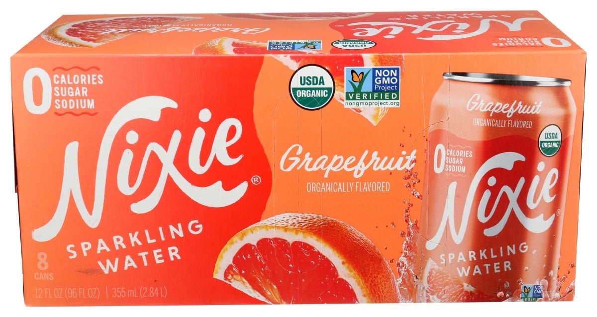 353344 12 fl oz Organic Grapefruit Sparkling Water - Pack of 8
