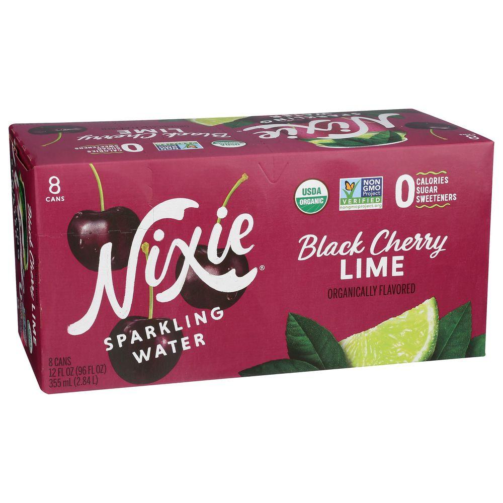 2206765 12 fl oz Organic Black Cherry Lime Sparkling Water - Pack of 8
