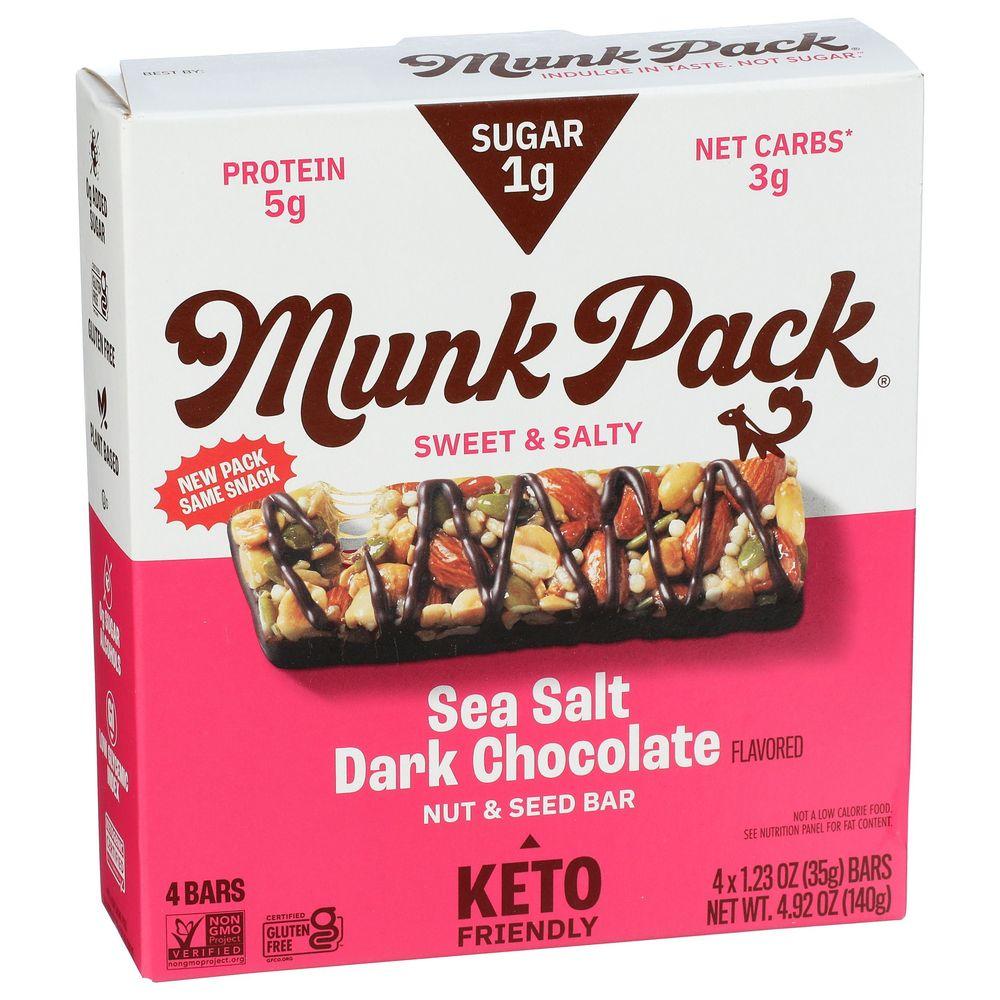 385932 4.92 oz Sea Salt Dark Chocolate Nut & Seed Bar - Pack of 4