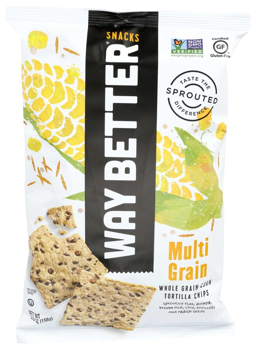 58573 Simply Sunny Multi Grain Tortilla Chips, 5.5 oz