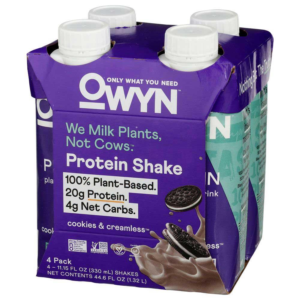 369438 11.14 oz Plant Based Cookies & Creamless Protein Shake - Pack of 4