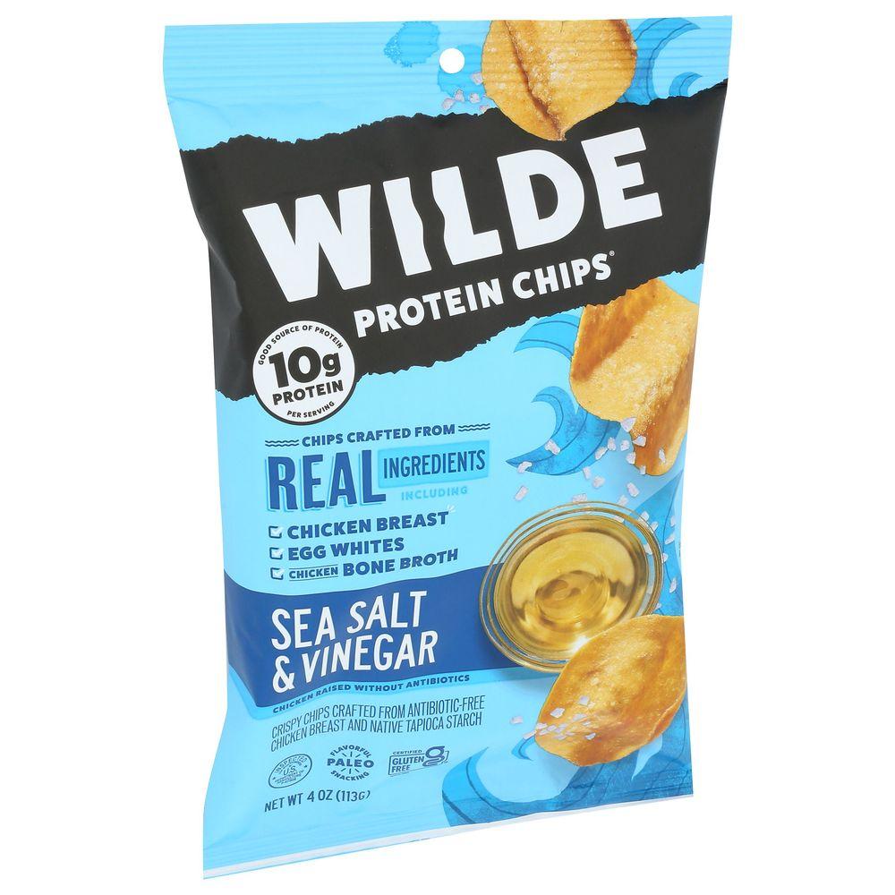 2202725 Wilde Sea Salt & Vinegar Protein Chips, 4 oz