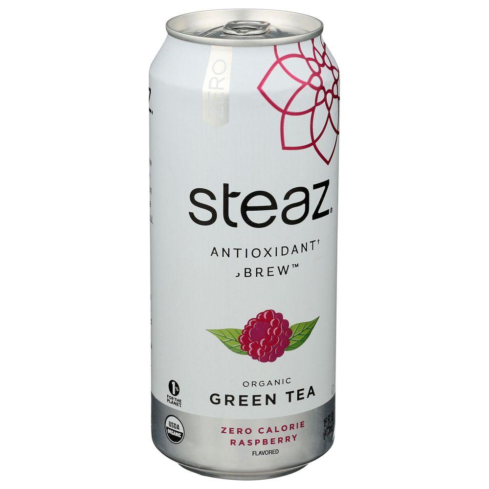 13636 Antioxidant Brew Organic Zero Calorie Raspberry Iced Green Tea, 16 oz