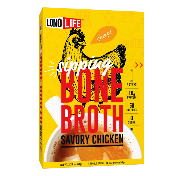 298689 2.24 oz Chicken Stick Bone Broth - Pack of 4