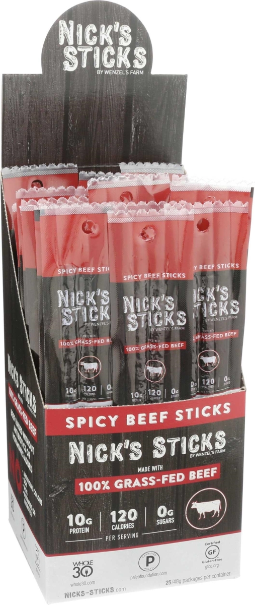 257458 Grass Fed Spicy Beef Sticks, 1.7 oz