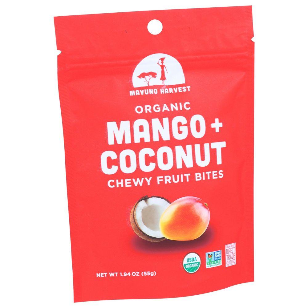 339784 1.94 oz Organic Mango & Coconut Chewy Fruit Bites
