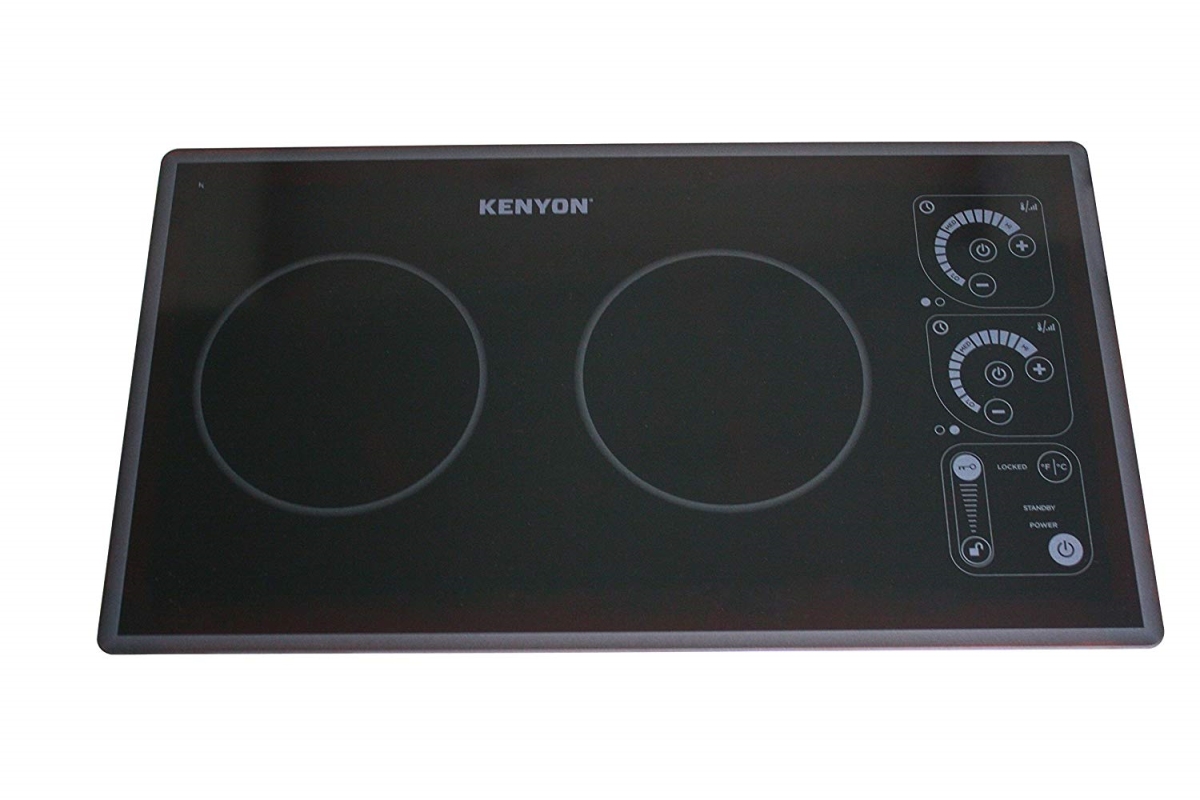 Picture of Kenyon B81331 21 in. 240V Silken Portrait Electric Induction Cooktop with 2 Burner&#44; Black