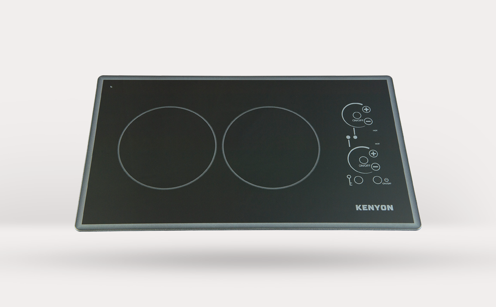 Picture of Kenyon B41776 6.5 in. Lite-Touch Q-Cortez 2-Burner Trimline Cooktop with Black Touch Control 240V UL&#44; Black