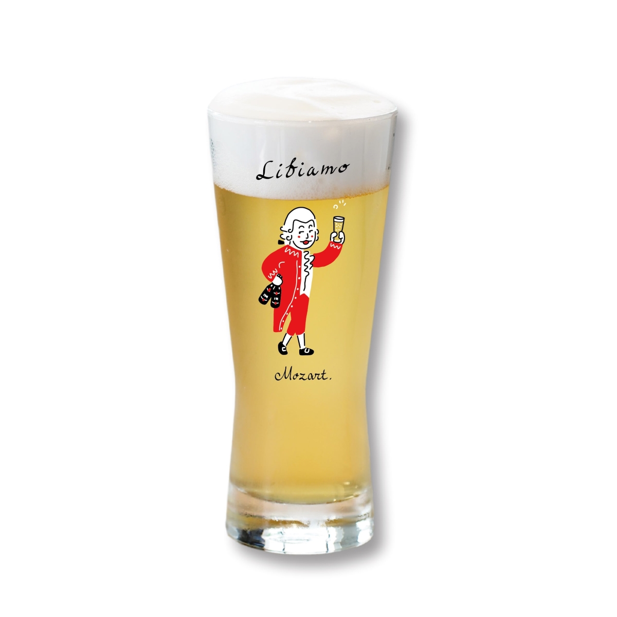 Picture of Some Music Design KG-002 Toast with the Boozy Composer Mozart Glass
