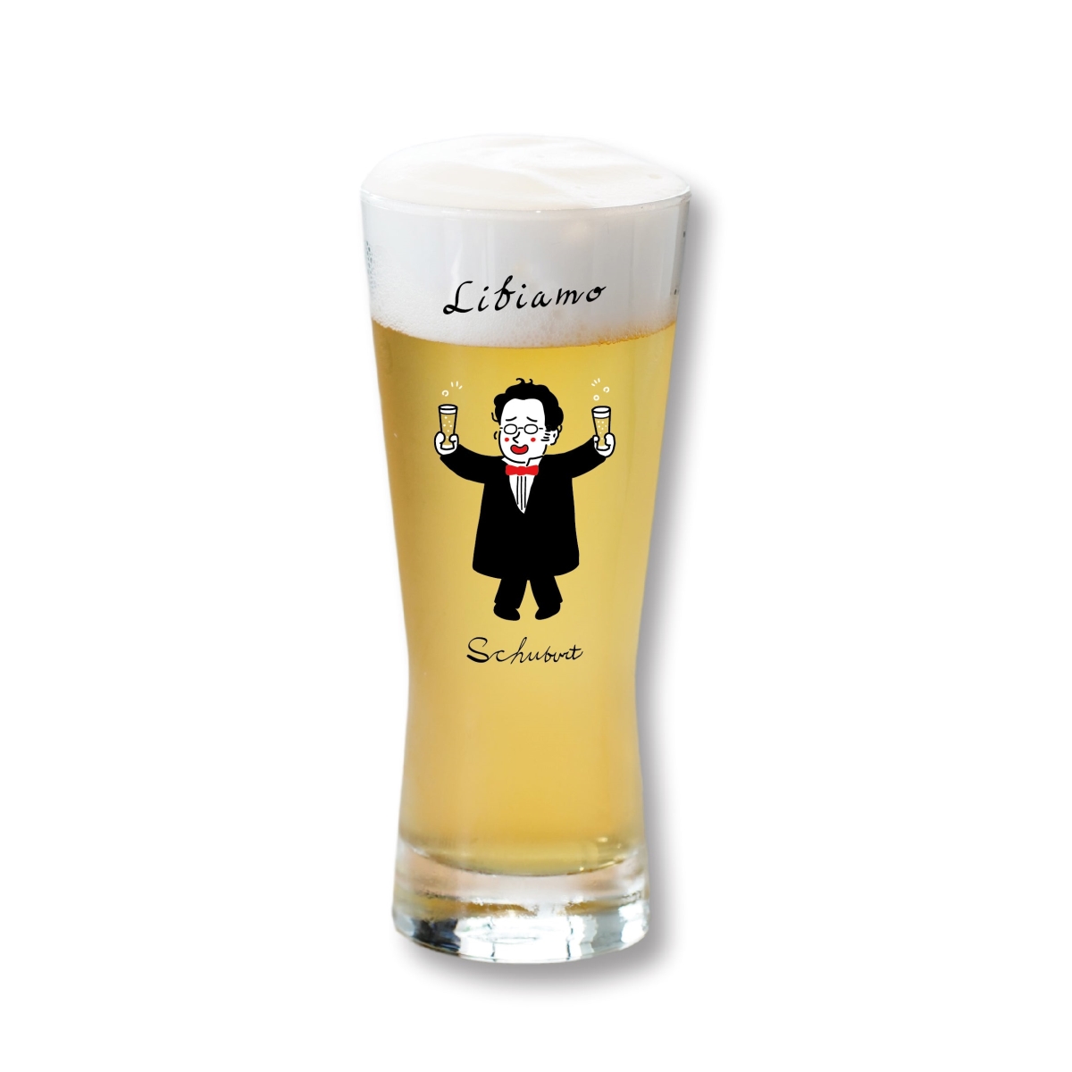 Picture of Some Music Design KG-003 Toast with the Boozy Composer Schubert Glass