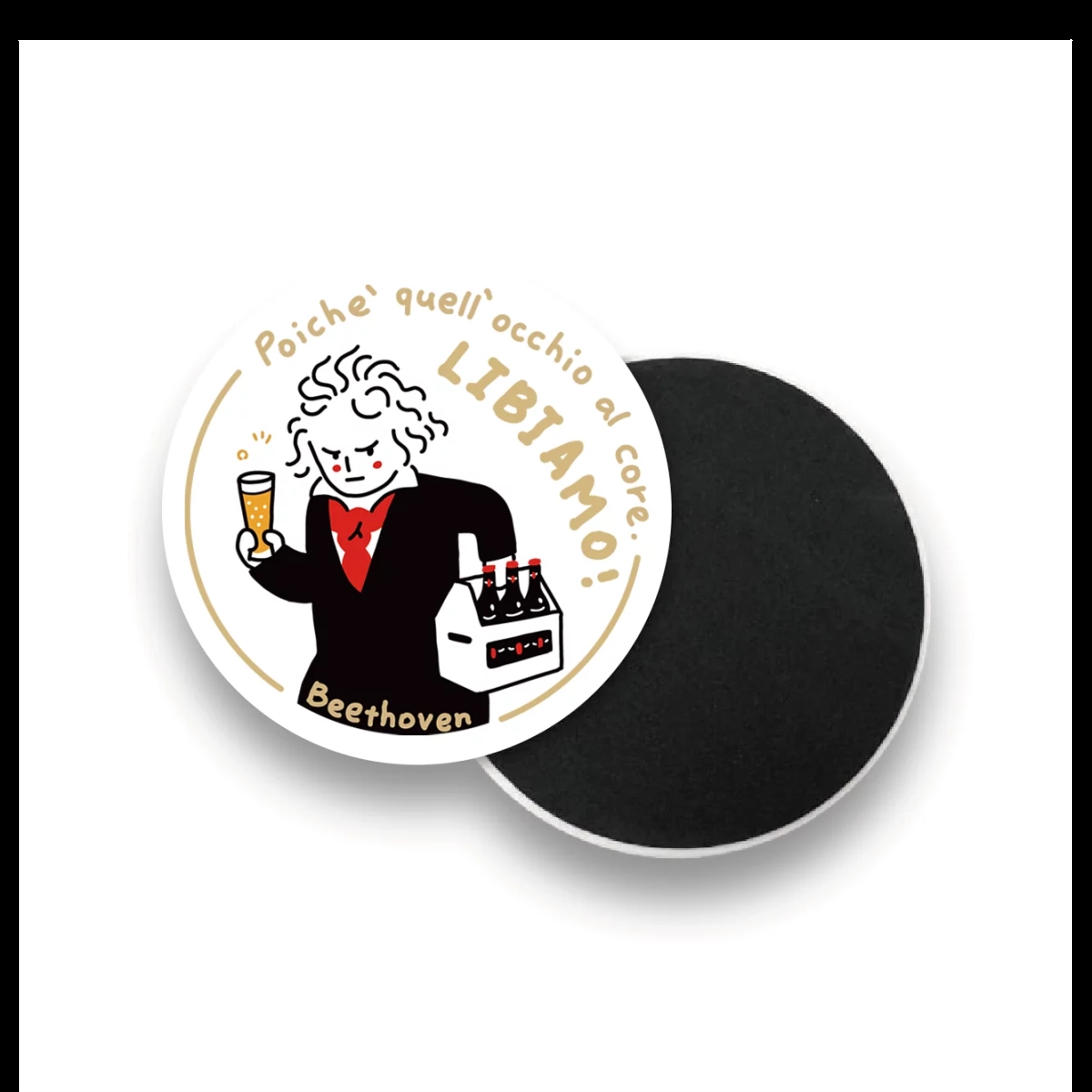 Picture of Some Music Design KC-001 11 x 11 cm Beethoven Coasters