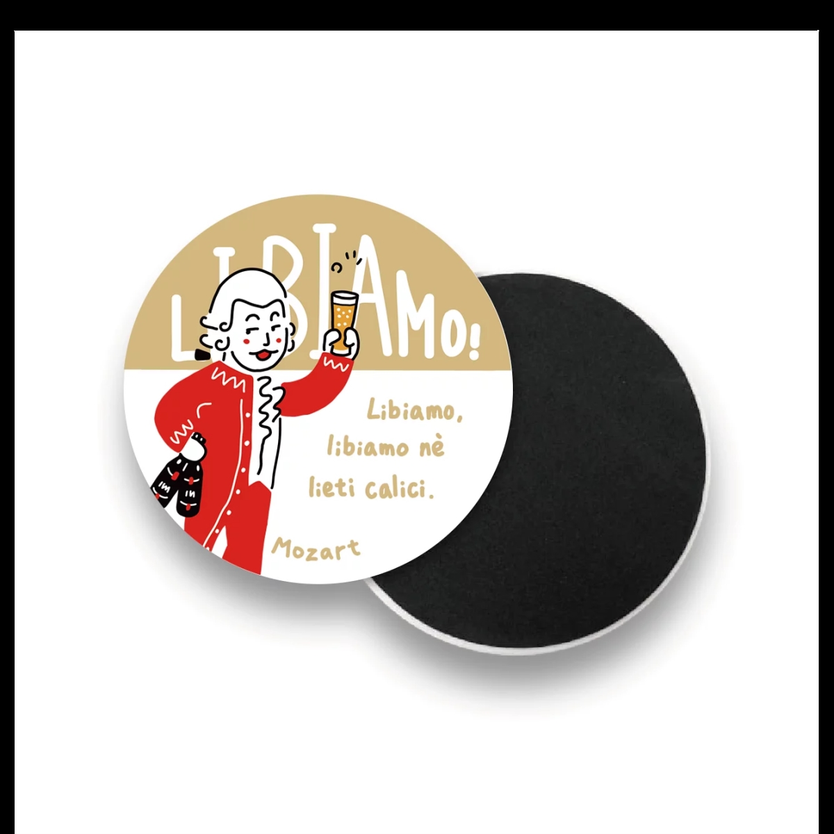 Picture of Some Music Design KC-002 11 x 11 cm Mozart Coasters