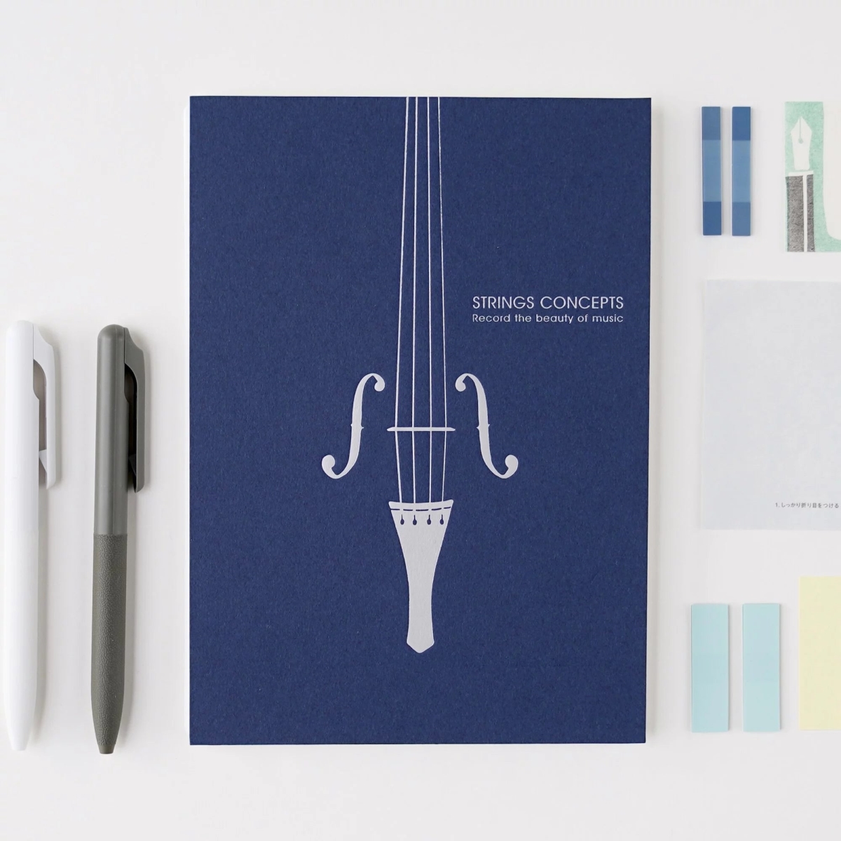 KN-010 14.8 x 21 cm Worlds First Music Strings Concepts Notebook