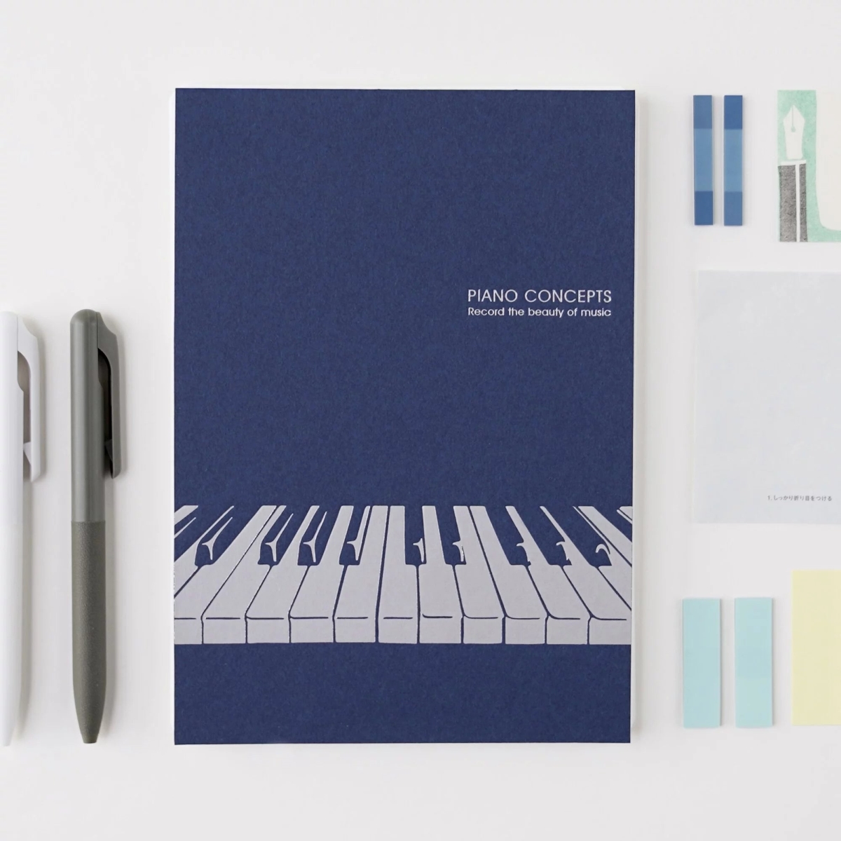 KN-011 14.8 x 21 cm Worlds First Music Piano Concepts Notebook