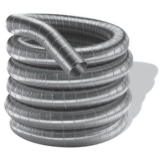 4DF304-25 4 in. I.D DuraFlexSS 304 Flexible Liner Chimney Pipe - Single Wall - 25 ft. Flex Pipe