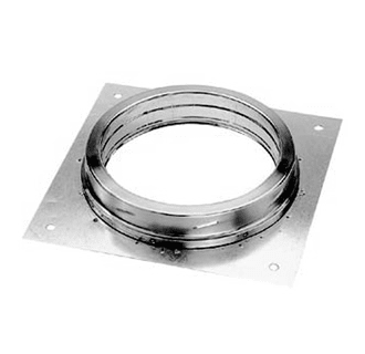 5DT-AP 5 in. I.D DuraTech Class A Chimney Pipe - Double Wall - 9 x 9 in. Anchor Plate