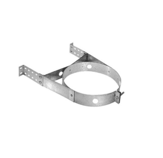 6DP-AWS 6 in. I.D DuraPlus Class A Chimney Pipe - Triple Wall - 16 in. Adjustable Wall Strap