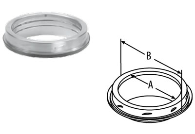 8DT-FC 8 in. Finishing Collar with Adapter