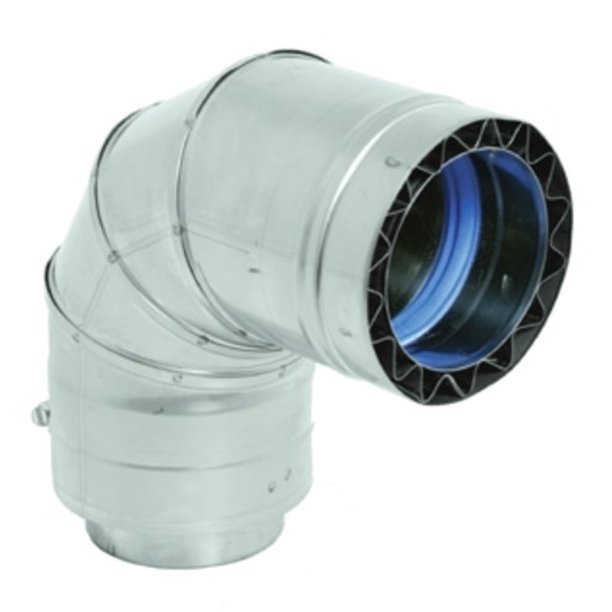 DuraVent W2-9004 90 Degree Double Wall Elbow for 4 Inch Inner Diameter Vent Pipe from The FasNSeal Series