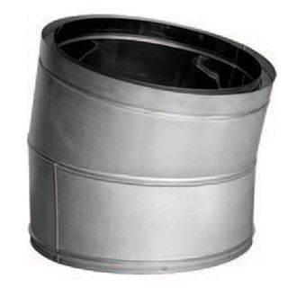 14DT-E15 14 in. I.D DuraTech Class A Chimney Pipe - Double Wall - 15 deg Elbow