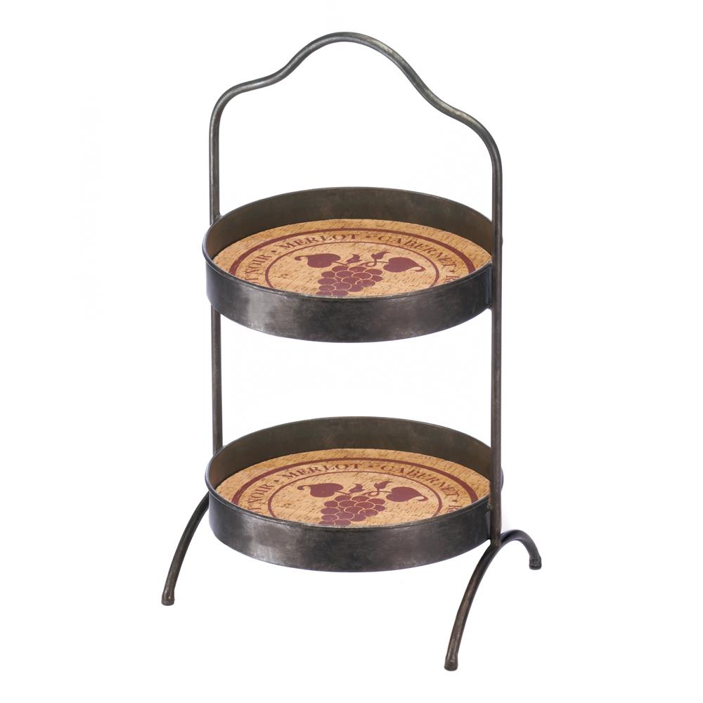 Picture of Accent Plus 10018370 Vineyard 2-Tier Standing Tray