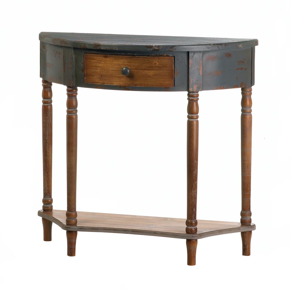 Picture of Accent Plus 10018394 Wood Half Moon Hall Table