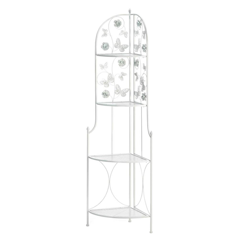 Picture of Accent Plus 10018740 Butterfly 4-Tier Corner Rack