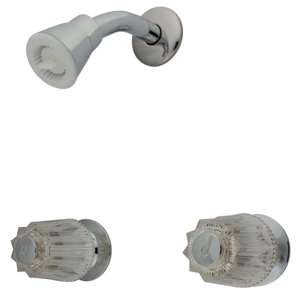 8 in. Twin Handle Center Tub & Shower Valve without Spout, Chrome