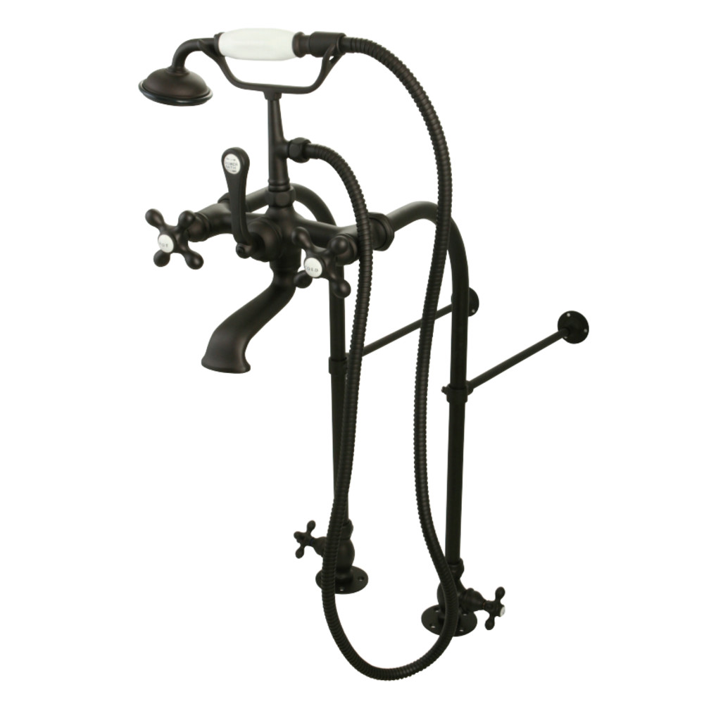 Picture of Kingston Brass CC57T455MX Clawfoot Free Standing Tub Filler with Hand Shower&#44; Oil Rubbed Bronze