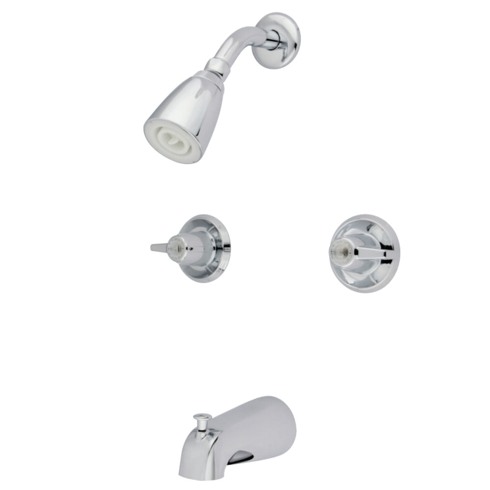 KB140 Twin Canopy Handle Tub & Shower Faucet, Chrome