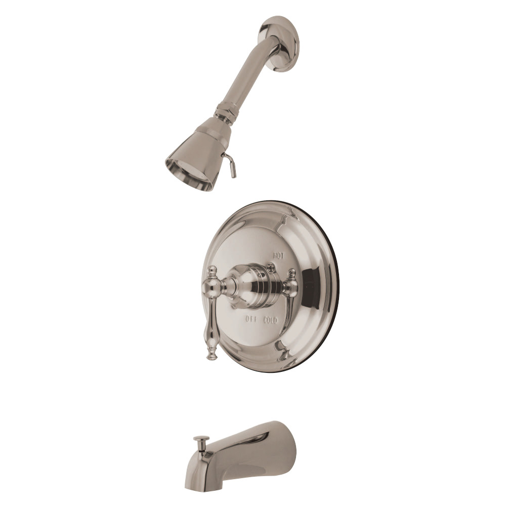 Tub & Shower Faucet Metal Handle - Satin Nickel