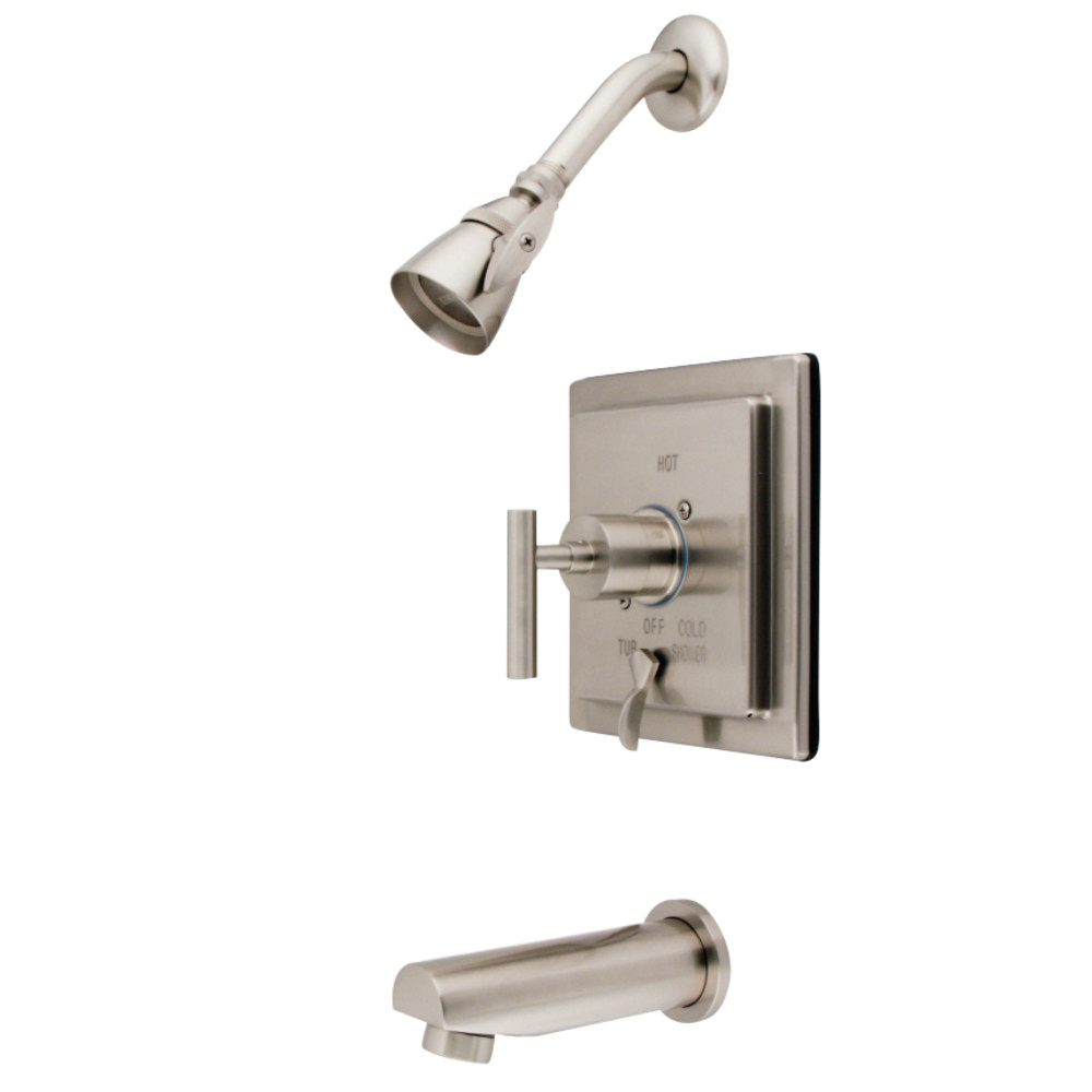 Manhattan Tub & Shower Faucet - Satin Nickel