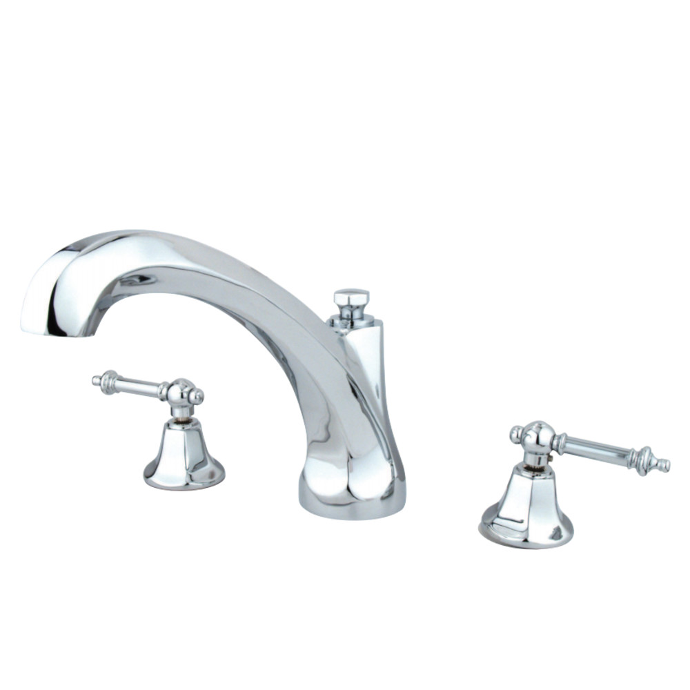 Roman Tub Filler with Handle - Chrome
