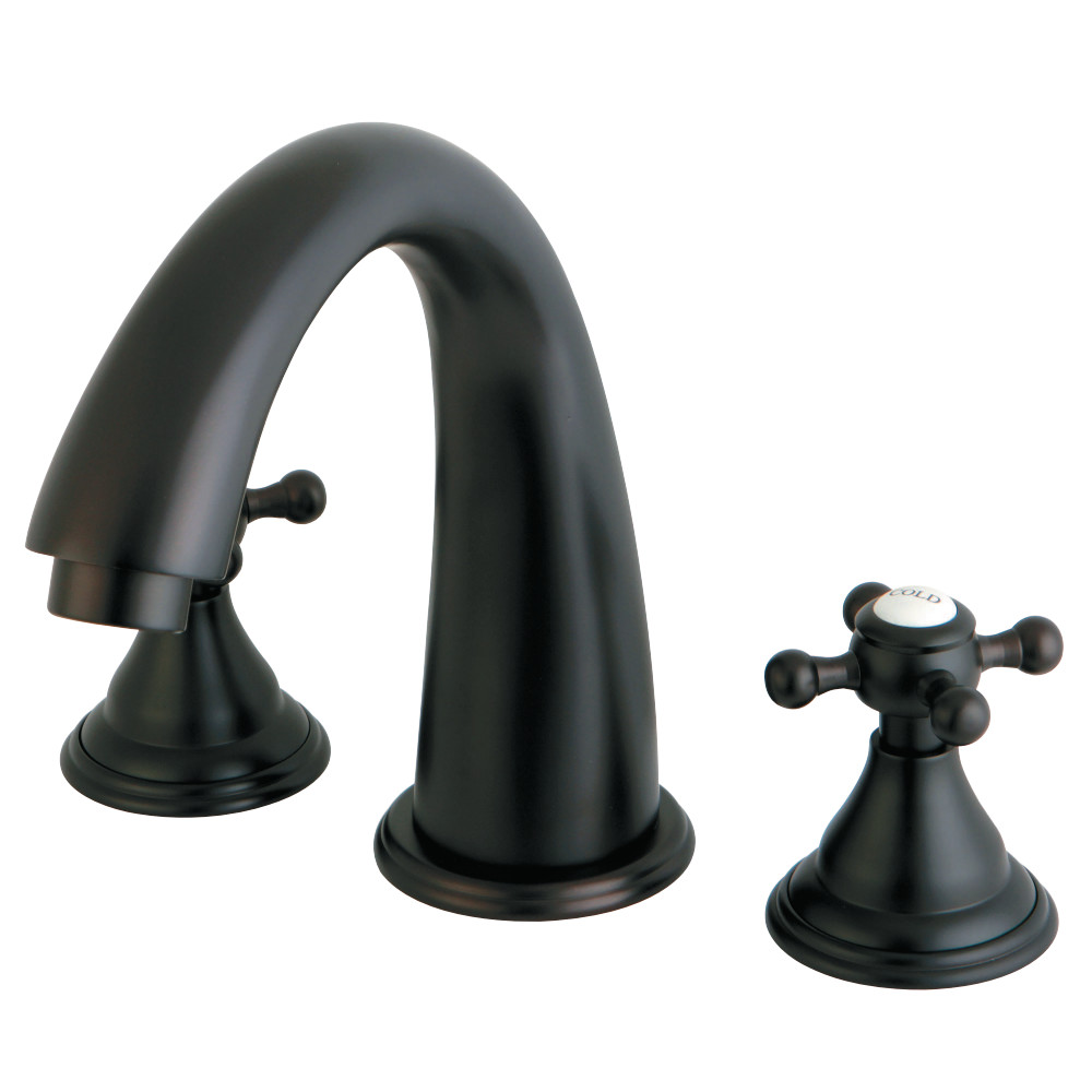 Roman Tub Filler with Handle Cross Handle - Oil Rubbed Bronze