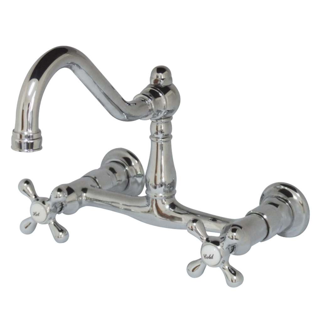 Picture of Kingston Brass KS3241AX 8 in. Vintage Centerset Vessel Sink Faucet, Polished Chrome