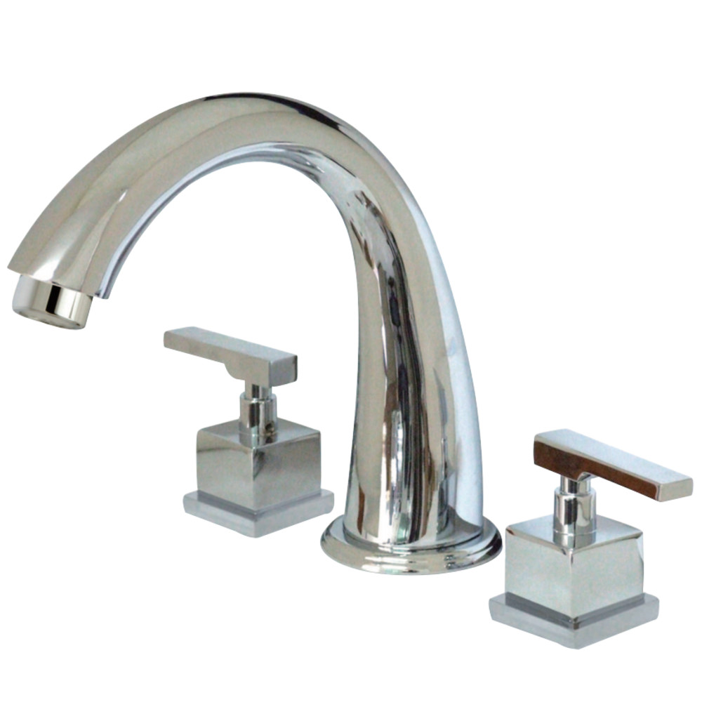 Roman Tub Filler & Metal Lever Handle Chrome