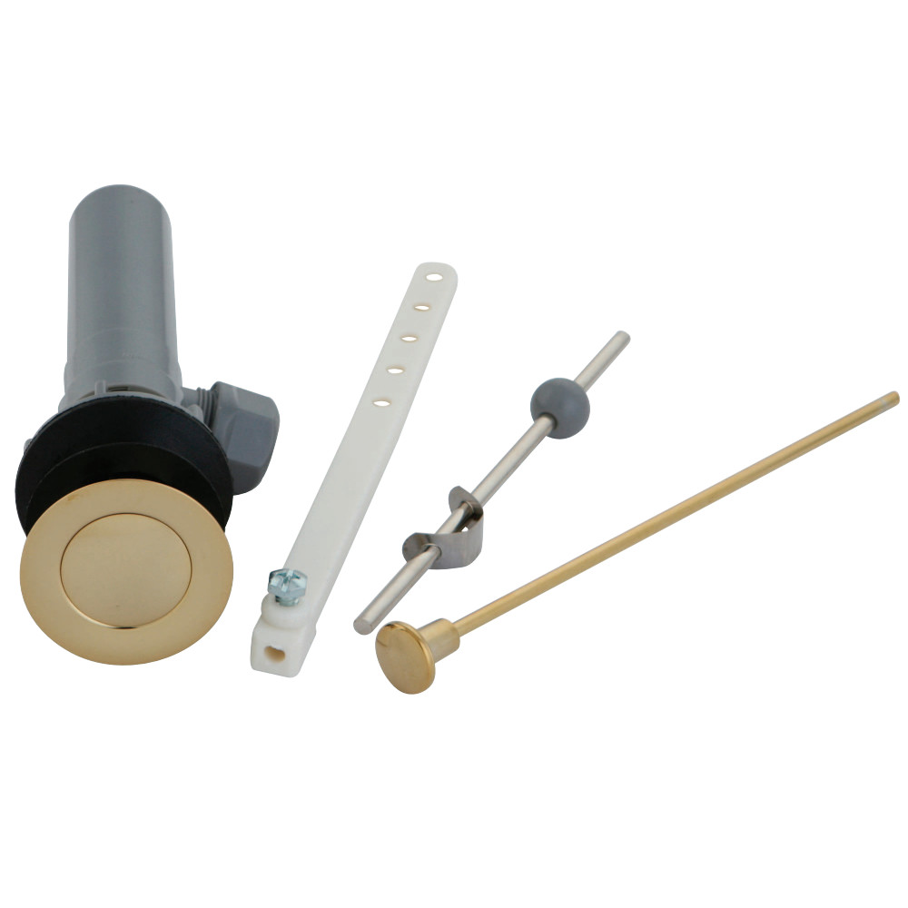 KBP1002 1.25 in. Outer Diameter Retail Pop-Up with Overflow Hole, Polished Brass