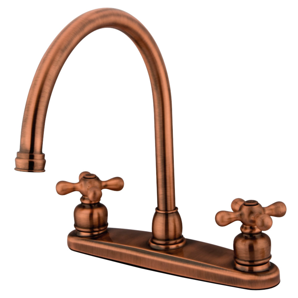 KB726AXLS Gooseneck Kitchen Faucet without Sprayer, Antique Copper