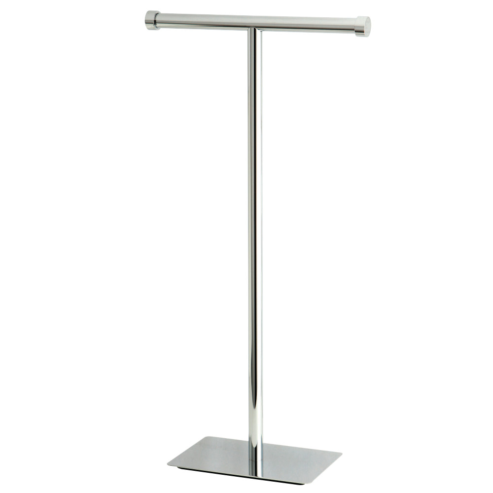 Claremont Freestanding Toilet Paper Stand, Polished Chrome