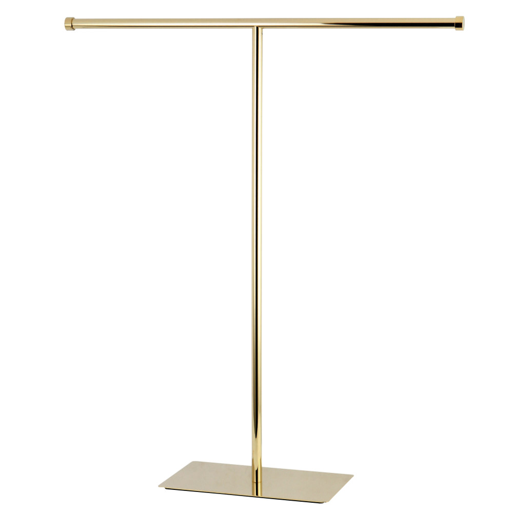 CC8202 T-Shape Claremont Towel Rack, Polished Brass