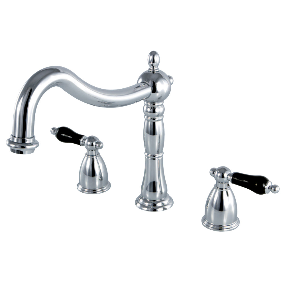 Roman Tub Filler with Cross Handle, Chrome