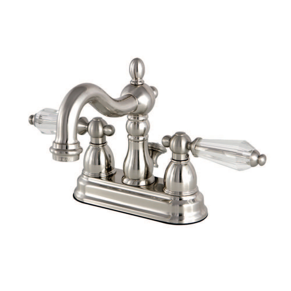 Picture of Kingston Brass KB1608WLL 4 in. Centerset Lavatory Faucet with Retail Pop-Up, Satin Nickel