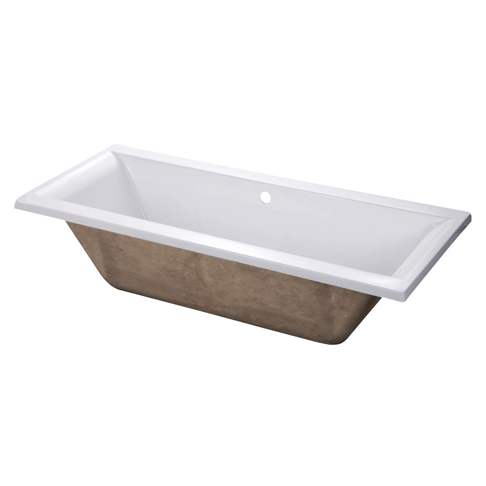 60 in. Aqua Eden Acrylic Drop-In Tub without Drain