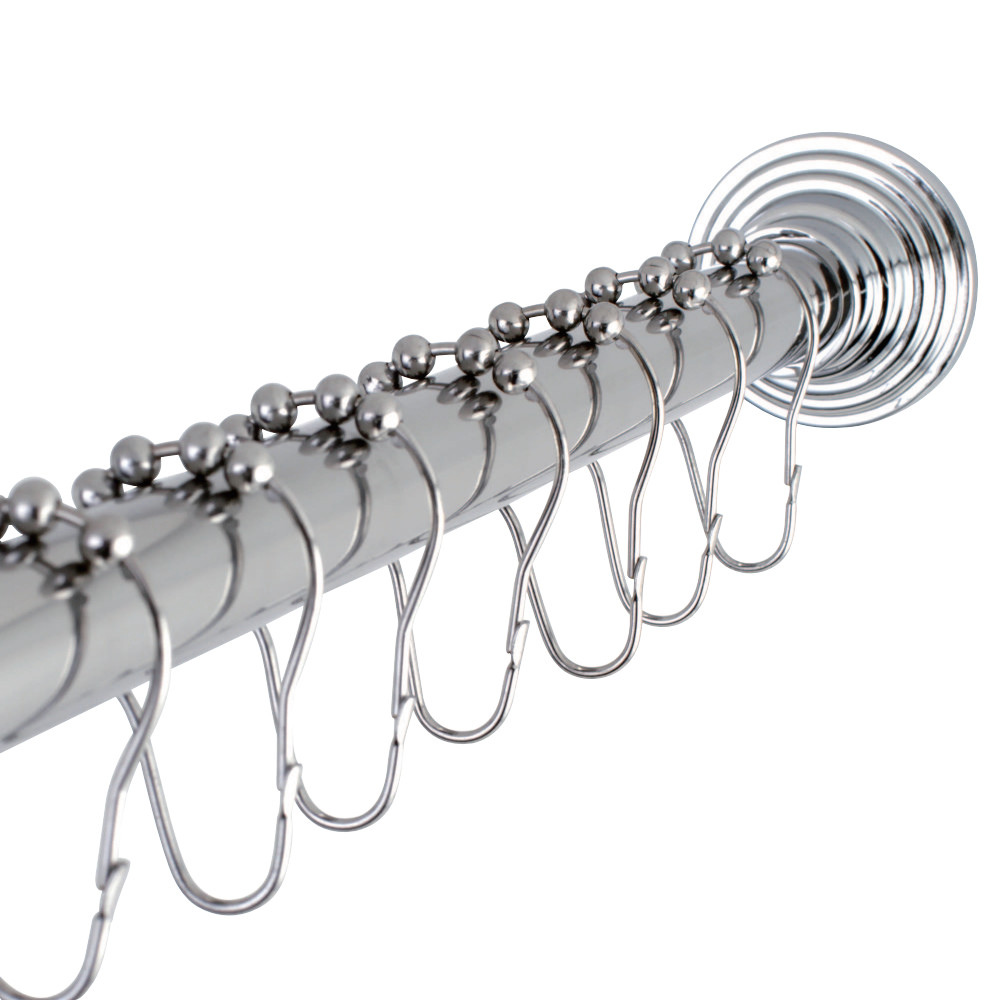 SCC2711 Adjustable Shower Rod & Shower Ring Set, Chrome