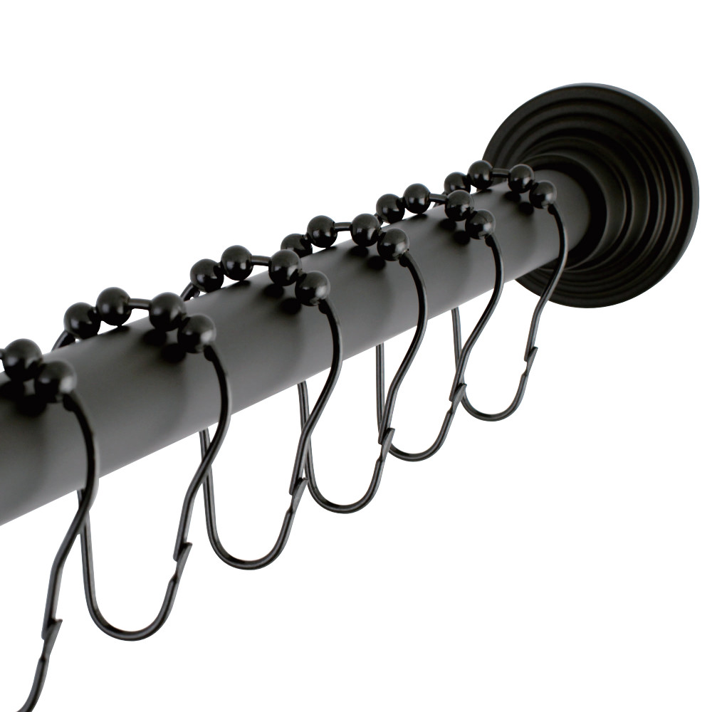 SCC2715 Adjustable Shower Rod & Shower Ring Set, Oil Rubbed Bronze