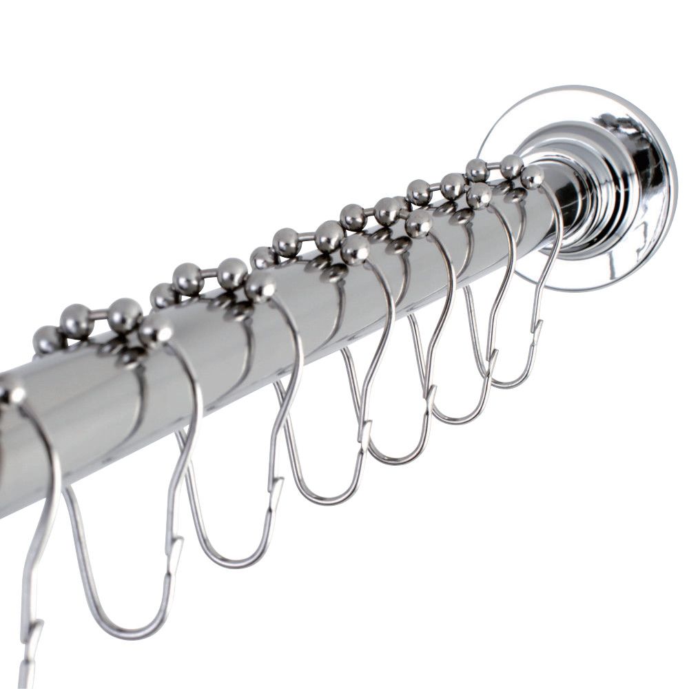 SCC3111 Adjustable Shower Rod & Shower Ring Set, Chrome