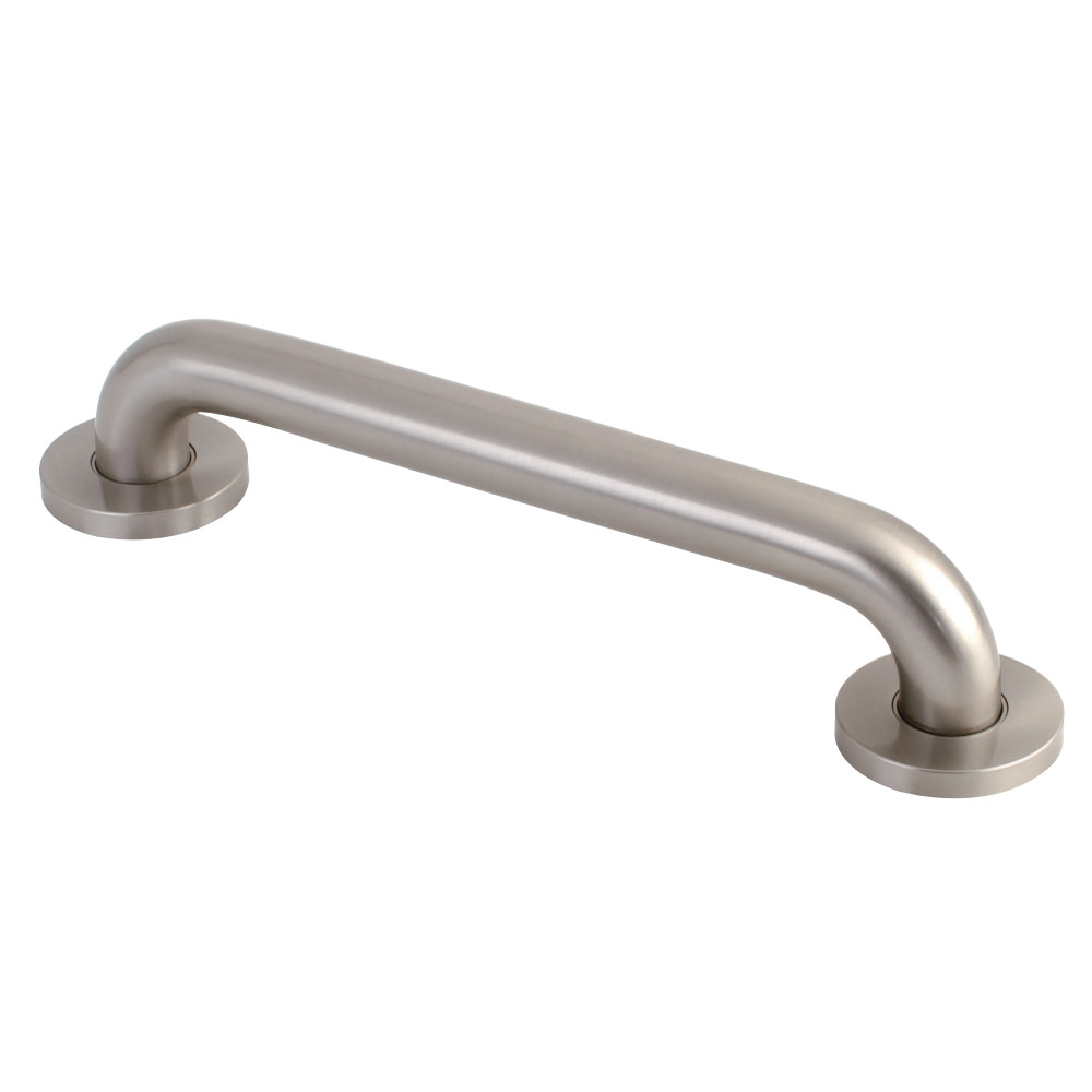 Contemporary Grab Bar, 14-13/16" L, Solid Brass, Brushed Nickel