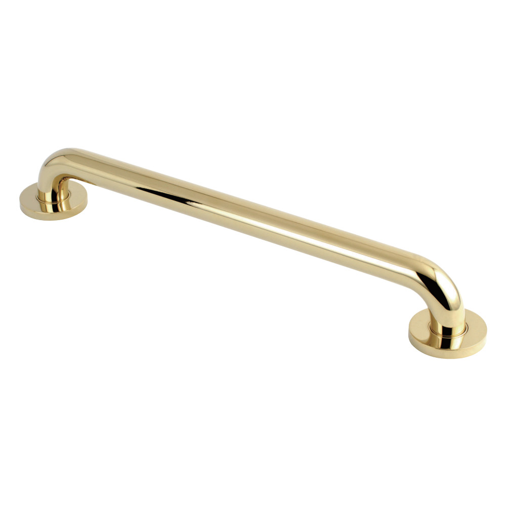 DR514182 18 in. Meridian Decorative ADA Grab Bar, Polished Brass