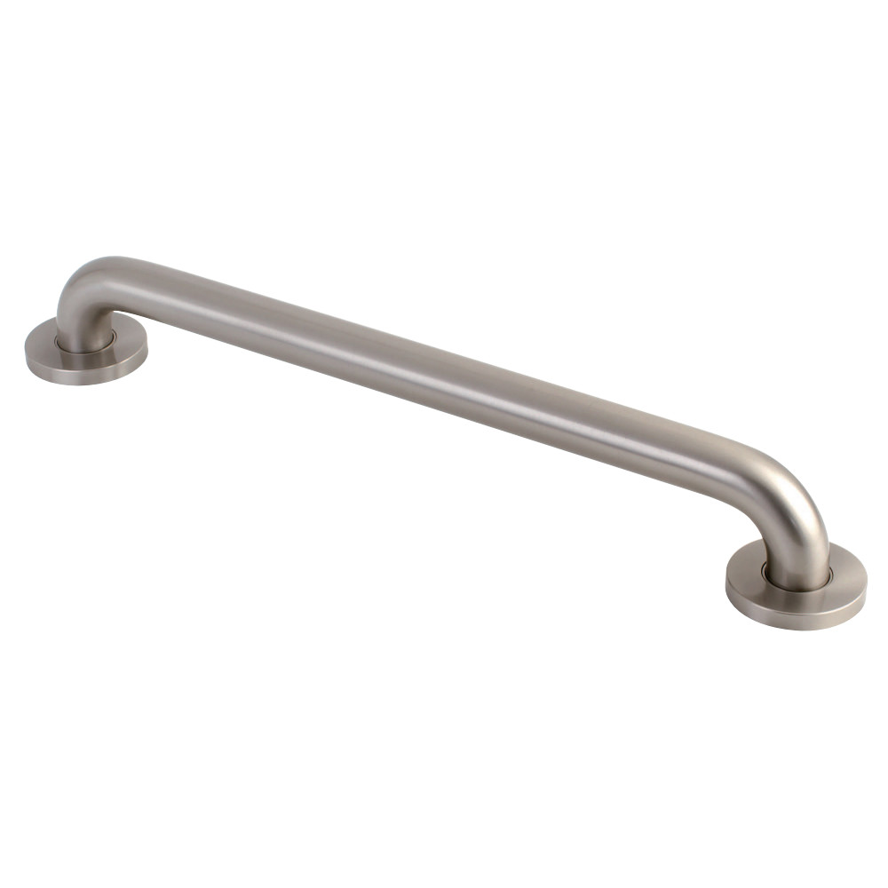 Contemporary Grab Bar, 20-13/16" L, Solid Brass, Brushed Nickel