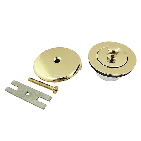 Made to Match Lift & Turn Tub Drain Kit, Polished Brass